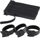 Klettkabelbinder SCHWARZ  Klettband Klett Kabelbinder 12,5 x 200 mm