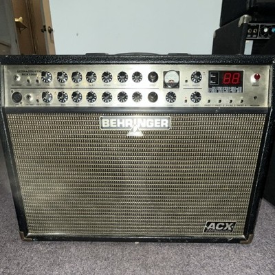 Behringer Ultracoustic ACX1000 Solid State Combo Guitar Amp 2 Ch 2 Spkr 100W 