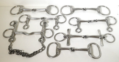 Multi Choice Pferd Pony Edelstahl Maul Gebisse Trense Pelham D-Ring Baucher