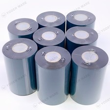 8-Pack Wax Thermal Transfer Ribbon Zebra Printer 110mm x 450M 4.33" x 1476  Roll