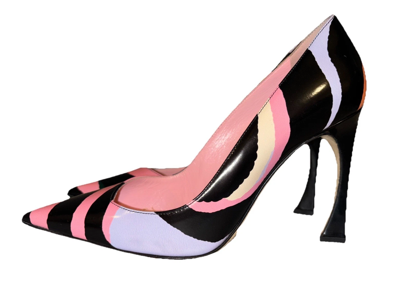 Escarpins Christian Dior authentiques créateur talons carrière audacieux RARE 37 italien US 6/7