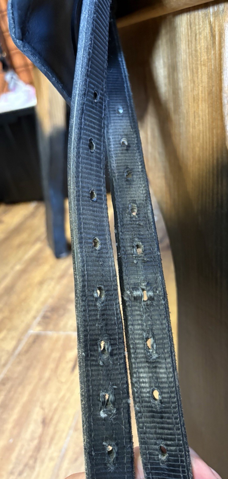 Patrick Leggero Dressage Saddle. MW 17.5”