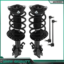 For 2014-2019 Nissan Sentra Front Struts Assembly Sway Bar Links Coil Spring
