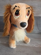 Vtg Lady and the Tramp 13" Plush Stuffed Dog Disneyland Walt Disney World Bin6
