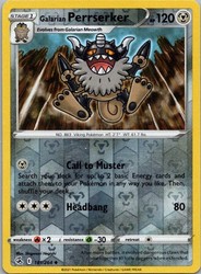Galarian Perrserker 181/264 Fusion Strike Reverse Holo Uncommon