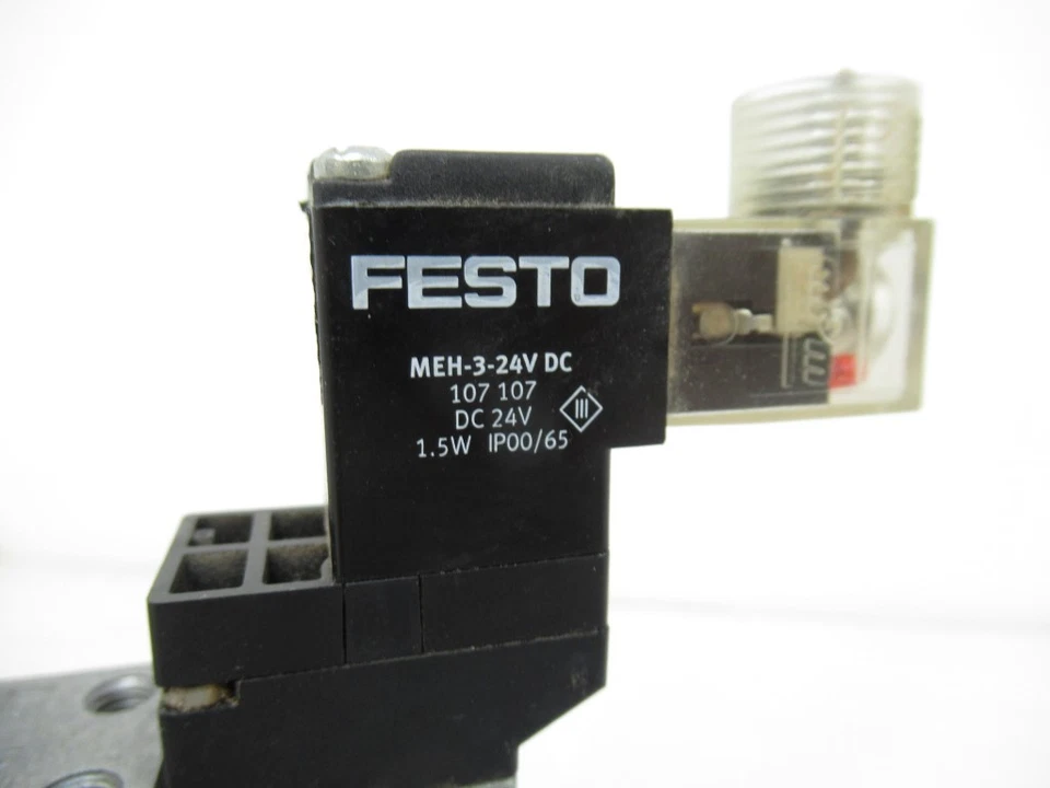 Electroválvula MEH-5250B FESTO ip65 173128 serie meh 5/2 válvula monoestable Foto 4 de 4