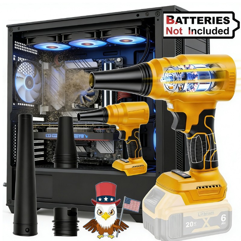 Dust Blower For Dewalt 20v Battery Mini Turbo Jet Blower