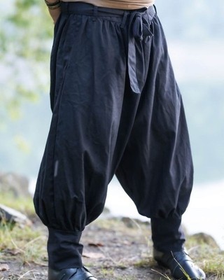 Mytholon Offnir Hose Leichte Segeltuch Schwarz M Larp Mittelalter #13431