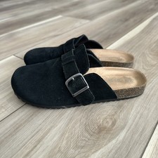Cat  Jack Tate Clogs Youth 2 Black Slip On Buckle Casual Comfort Kids