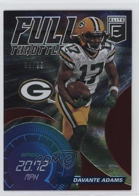 2021 Panini Donruss Elite Full Throttle Red /99 Davante Adams #FT12 05l9