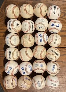 24 Used TEE Ball Batting Practice Training T Ball Mixed Brand Lot