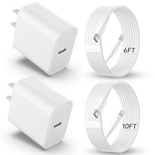Fast charging usb c wall charger with cable for smartphone tablet use