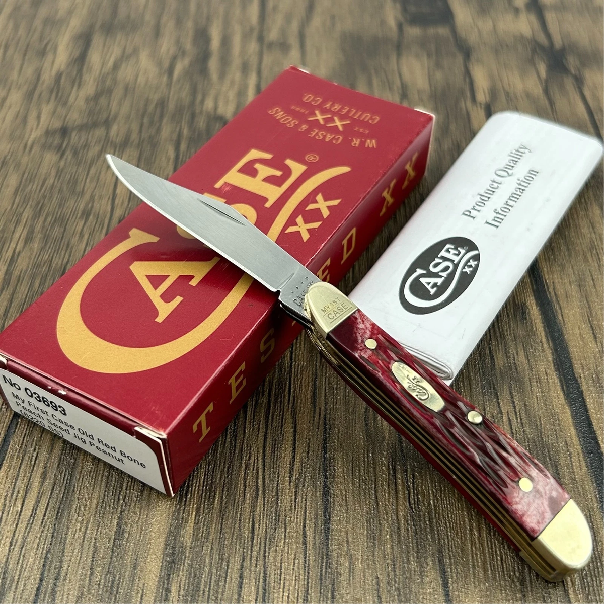 Case xx Knives Peanut Old Red Bone My First Case Pocket Knife