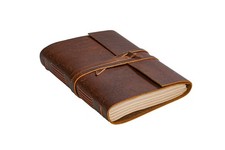 HLC Leather Journal Notebook  6x8 in  - Vintage 6" x 8" Inch, brown