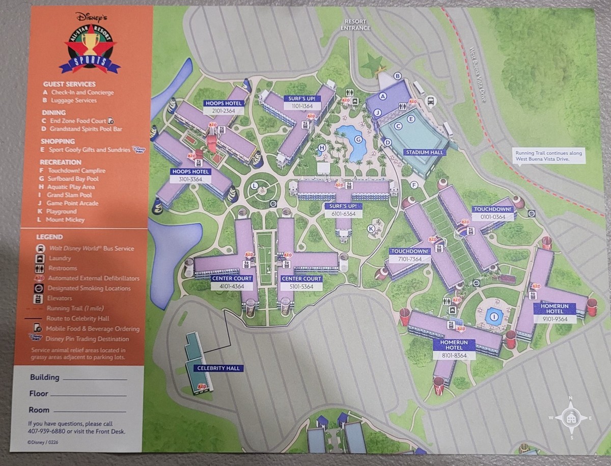 NEW 2026 Disney World Resort Hotel Property Map | Current WDW Maps