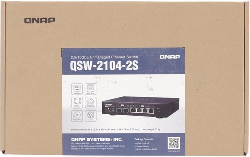 QNAP QSW-2104-2S 2-port 10GbE SFP+ and 4-port 2.5GbE RJ45 Unmanged Switch - 第 7/10 張圖片
