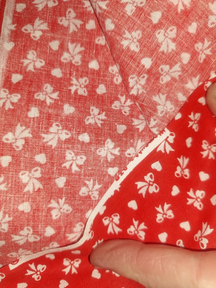 Mini arcos vintage de Navidad Wamsutta tela acolchada Calico vacaciones vintage 1990 Foto 2 de 2