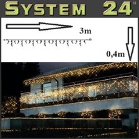 System 24 Led Eisregen-Lichterkette 49Er Extra Warmweiß 491-10-1 AußEn Xmas
