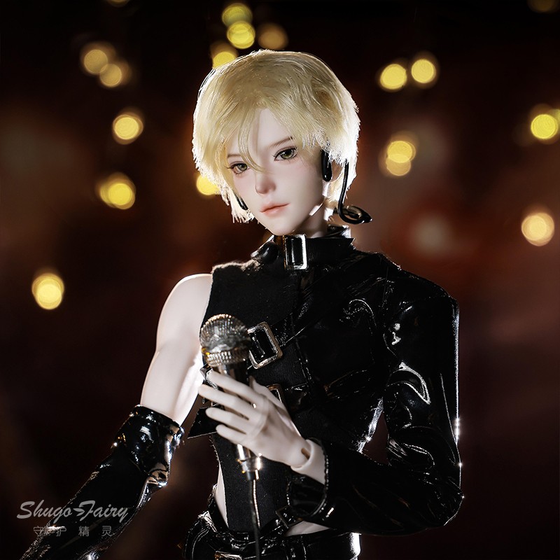 Full Set 1/4 BJD Doll Rock Boy Man Male Face Up Eyes Clothes Ball