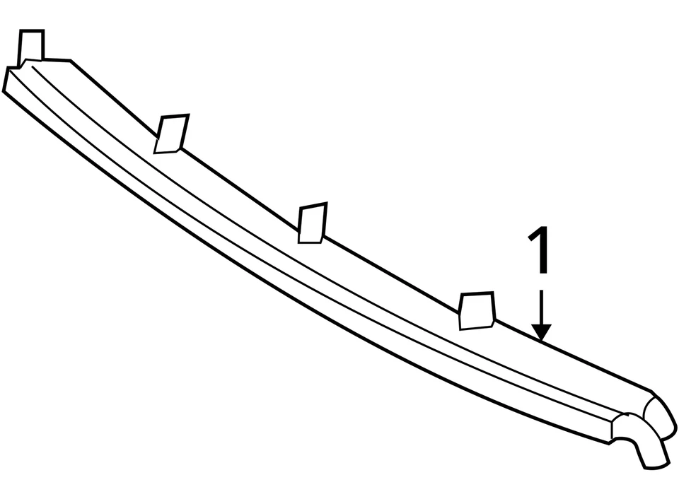 SE ADAPTA A 2000-2002 SATURN L100 L200 FASCIA FRT BPR LWR 90584227 - NUEVO OEM 90584227 Foto 4 de 4
