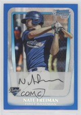 2011 Bowman Chrome Prospects Blue Refractor 198/250 Nate Freiman #BCP4 h7i