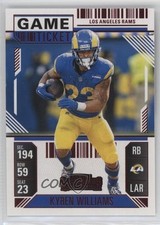 2024 Panini Contenders Red Game Ticket Kyren Williams #60 8y6