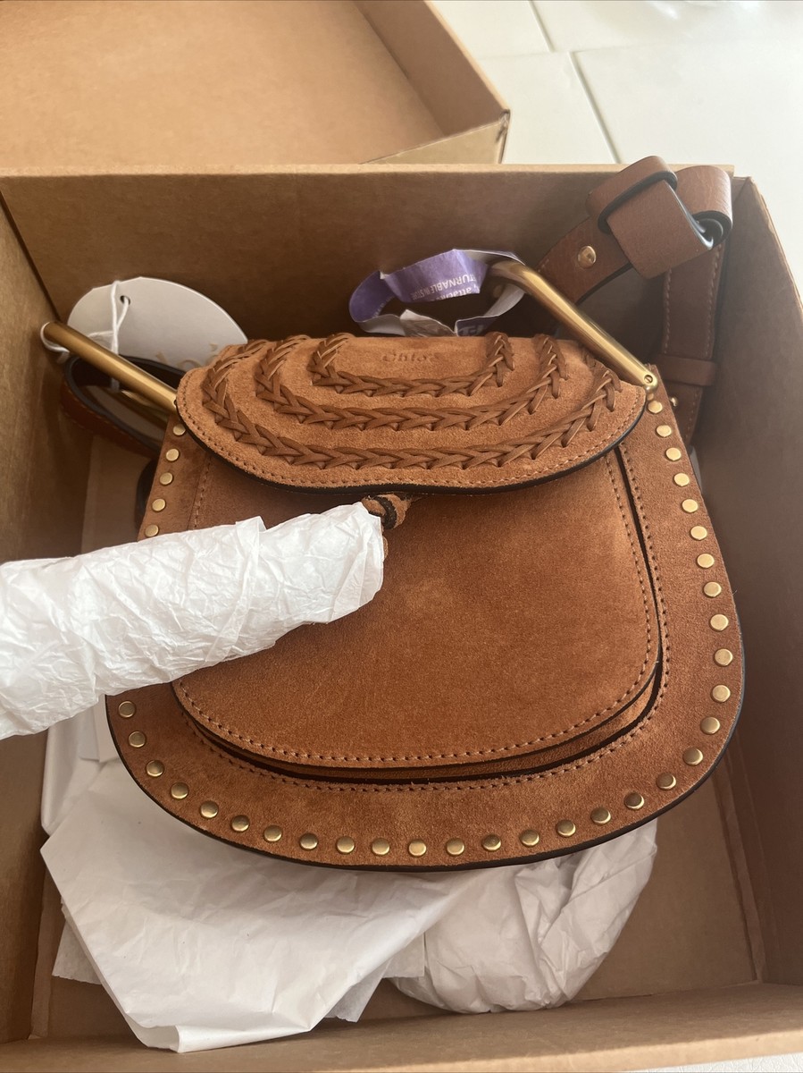 NWT Chloe Hudson Caramel Brown Suede Calfskin Leather