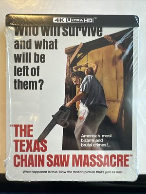 The Texas Chain Saw Massacre 4K Steelbook (4K UHD, 1974) NEW (Sealed) Rare