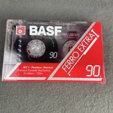 BASF Ferro Extra I 90  France  Blank Audio Cassette Tape (Sealed) NOS! New