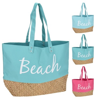 canvas beach bag tote