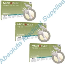*300-Gloves* MicroFlex Soft White PF Hydrasoft Nitrile Exam X-Small TQ-601-XS