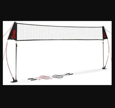 Penn Premium Easy Setup Badminton Set Includes 4 Rackets & Shuttlecocks [G1]