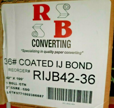 Roll Bond 36# Ink Jet Bond 42''x100' RIJB42-36