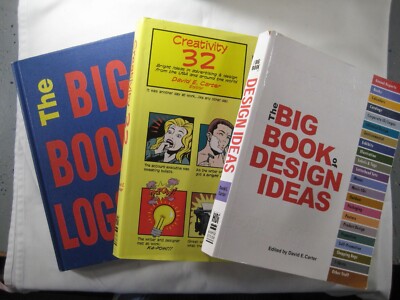 Designs books Lot of 3 David E. Carter Creativy 32 Big Book Logos 3 Design Ideas