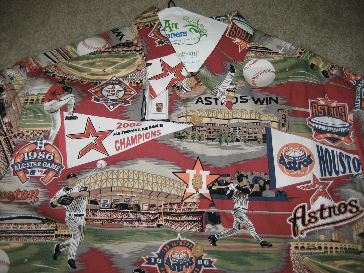 HOUSTON ASTROS HAWAIIAN SHIRT CLASSIC ASTROS HISTORY REYN SPOONER