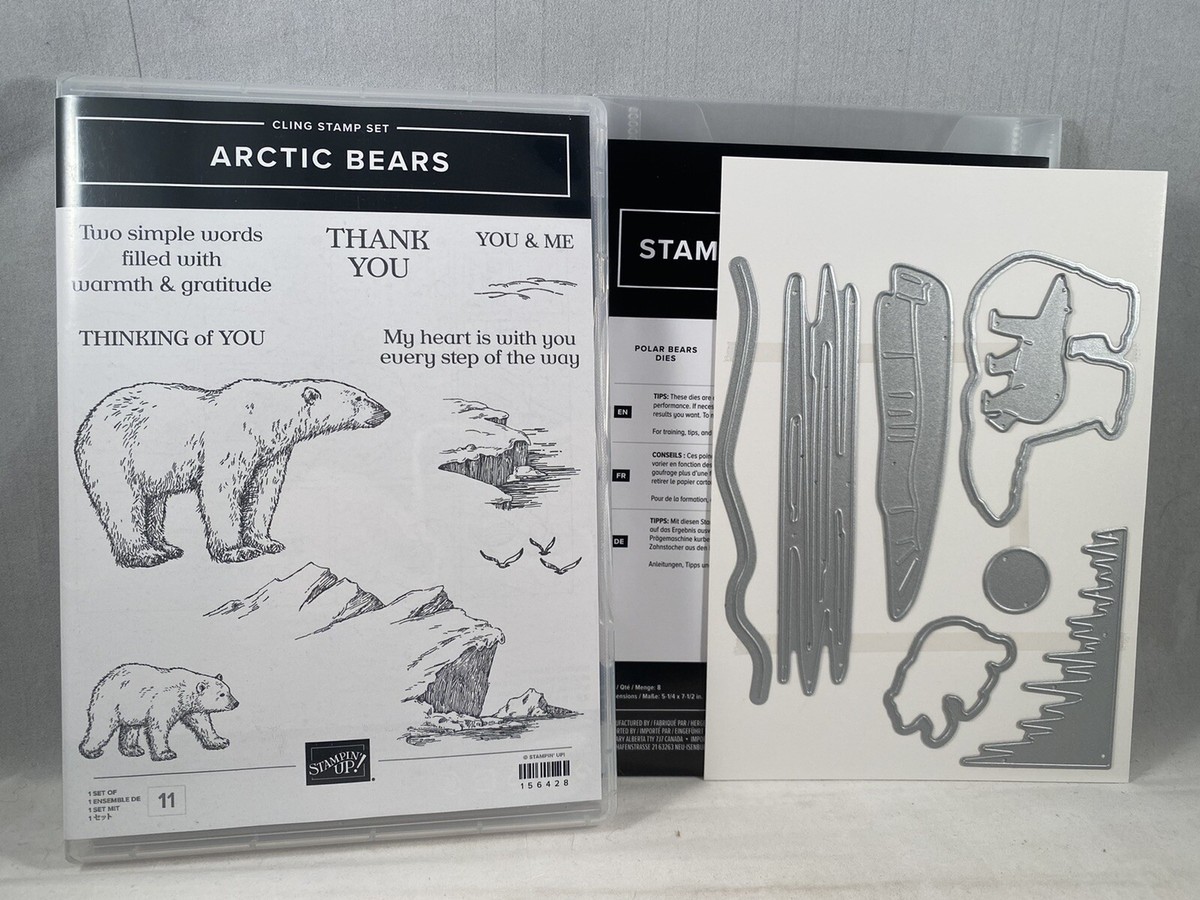 ARCTIC BEARS Stamp Set POLAR BEARS Dies Stampin Up You & Me