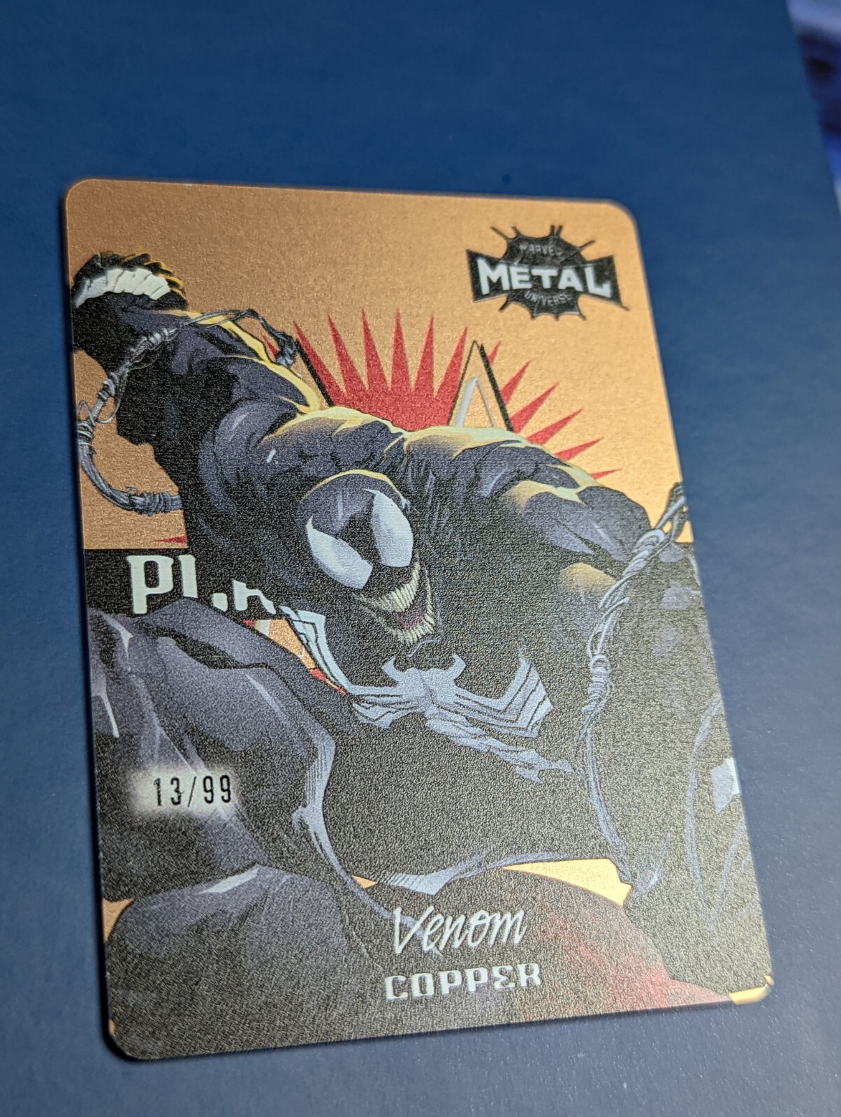2021 Marvel Metal Universe Spider-man Planet Metal Copper Venom 13/99 *Lucky 13*