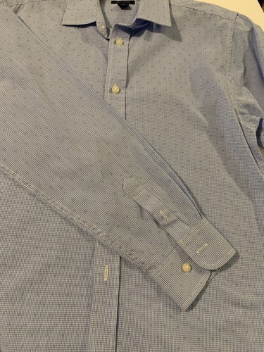 Tommy Hilfiger Boys Dress Shirt Size 16 Button Down Kids Long Sleeve Blue - Picture 10 of 12