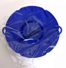 Kuhn Rikon Kochblume Boil Over Spill Stopper Silicone Lid 11” Large Blue New