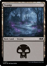x4 Swamp WOE MTG 271 BASIC LAND M/NM 4x