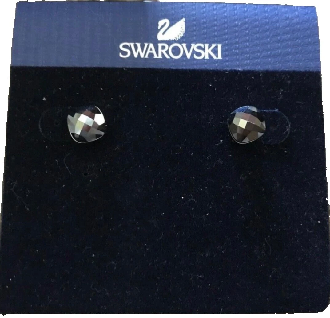 Swarovski Black Crystal Fashion Stud Earrings