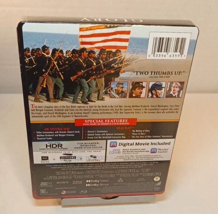 Glory Steelbook (4K + Blu-ray - No Digital Code)-Box Shipping with Tracking - Image 3 of 4