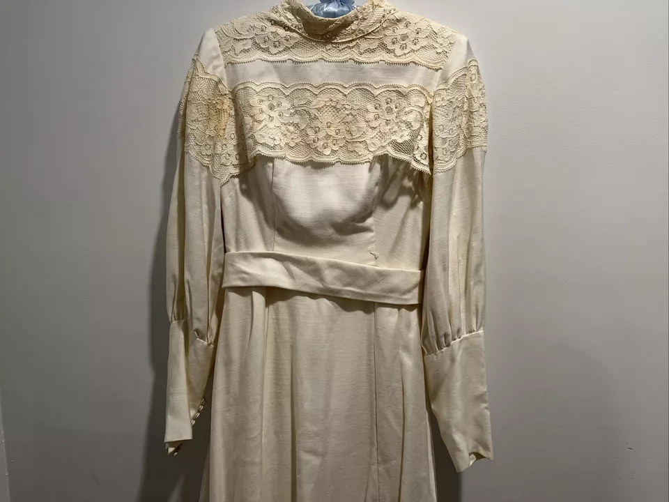 Vestido de novia vintage ABC ANGELAIR BY MONIKA blanco roto ~ ¡HERMOSO! Foto 4 de 4