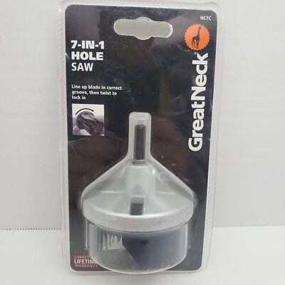 Great Neck 7-in-1  Hole Saw   1'' to 2-1/2''   3/4'' Depth   #HC7C