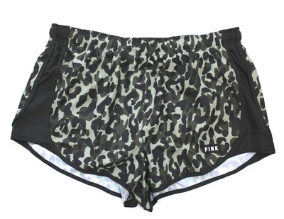 animal print running shorts