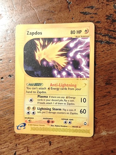44/147 ZAPDOS Expedition Rare no holo - Pokémon Card 🌩️ - Foto 7 di 12