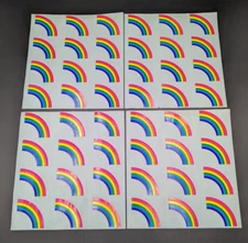 Vintage Set of (48) Mrs. Grossman’s (1979) "Rainbow" Stickers