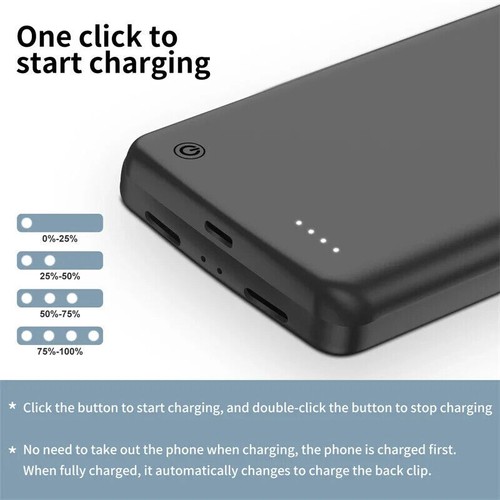 For Google Pixel 8 Pro/Pixel 8 Battery Charger Case Charging Power Bank 10000mAh - Photo 6 sur 13