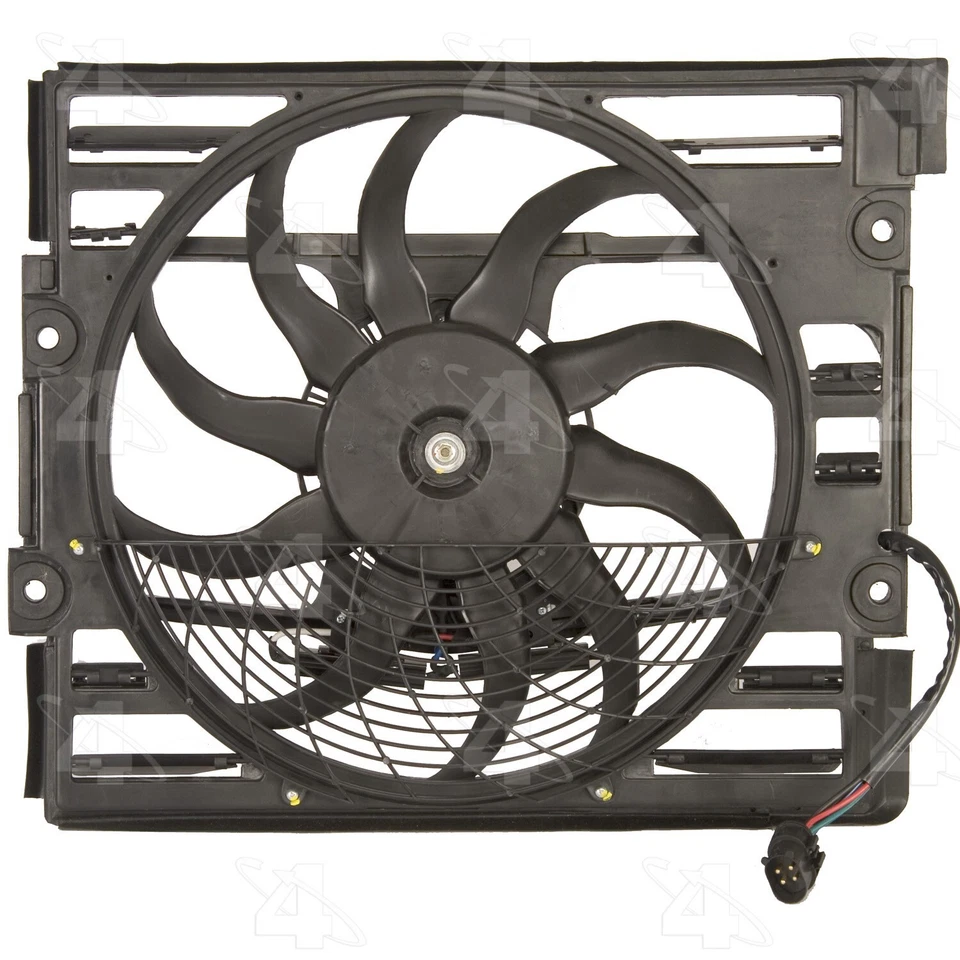 A/C Condenser Fan Assembly 4 Seasons For 1996-1998 BMW 750iL - Изображение 2 из 3