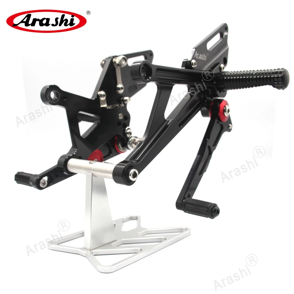 Juegos traseros Arashi reposapiés estriberas juegos traseros para Kawasaki Ninja H2 H2R 2015-2021 Foto 3 de 4